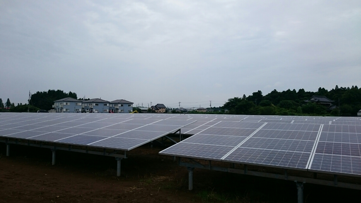 1.5メガ太陽光発電パネル設置工事完了　平成27年11月12日